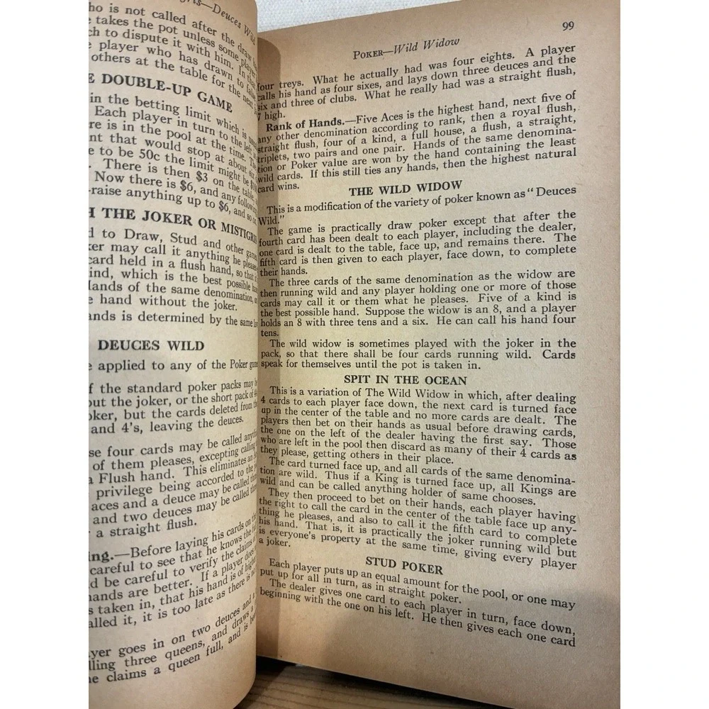Vintage 1941 The Official Rules of Card Games – Hoyle Up-to-Date 40th Edition